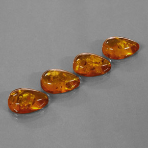 Ambra naturale arancione da  ct, trasparente, trasparente/traslucido