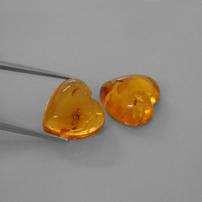 Ambra naturale arancione da  ct, trasparente, trasparente/traslucido
