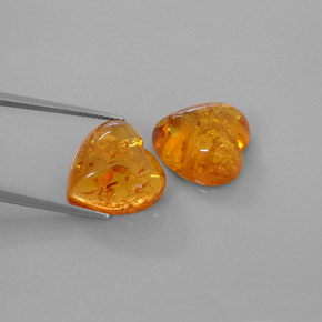 Ambra naturale arancione da  ct, trasparente, trasparente/traslucido