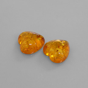 Ambra naturale arancione da  ct, trasparente, trasparente/traslucido