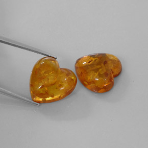Ambra naturale arancione da  ct, trasparente, trasparente/traslucido