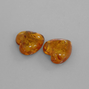 Ambra naturale arancione da  ct, trasparente, trasparente/traslucido