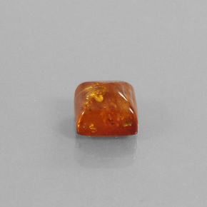 Ambra naturale arancione da 1,32 ct, trasparente, trasparente/traslucido