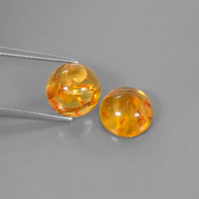 Ambra naturale arancione da  ct, trasparente, trasparente/traslucido
