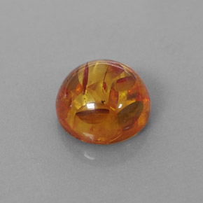 Ambra naturale arancione da 1,79 ct, trasparente, trasparente/traslucido