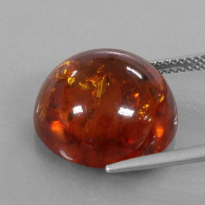 Ambra naturale arancione da 6,10 ct, trasparente, trasparente/traslucido