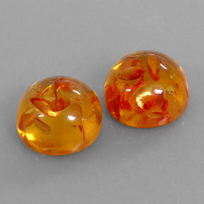 Ambra naturale arancione da  ct, trasparente, trasparente/traslucido