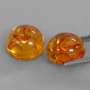 Ambra naturale arancione da  ct, trasparente, trasparente/traslucido