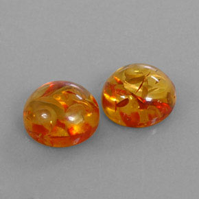 Ambra naturale arancione da  ct, trasparente, trasparente/traslucido