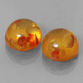 Ambra naturale arancione da  ct, trasparente, trasparente/traslucido