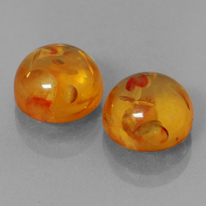 Ambra naturale arancione da  ct, trasparente, trasparente/traslucido