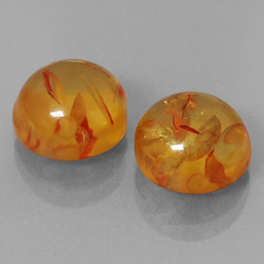 Ambra naturale arancione da  ct, trasparente, trasparente/traslucido