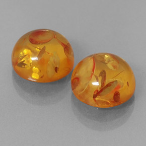 Ambra naturale arancione da  ct, trasparente, trasparente/traslucido