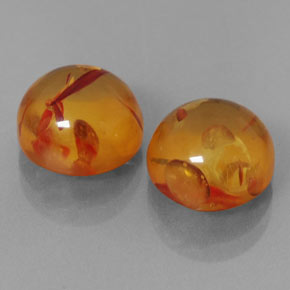 Ambra naturale arancione da  ct, trasparente, trasparente/traslucido