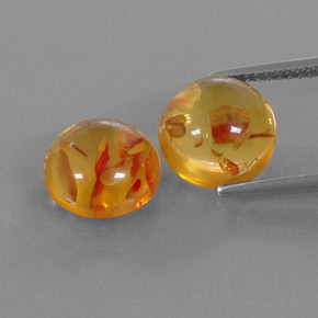 Ambra naturale arancione da  ct, trasparente, trasparente/traslucido