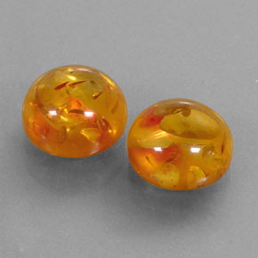Ambra naturale arancione da  ct, trasparente, trasparente/traslucido