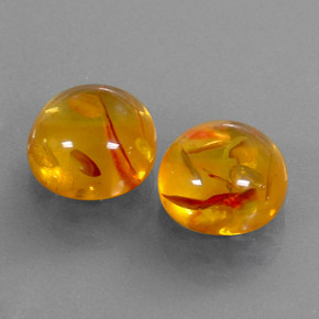 Ambra naturale arancione da  ct, trasparente, trasparente/traslucido