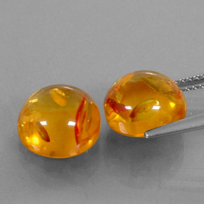 Ambra naturale arancione da  ct, trasparente, trasparente/traslucido