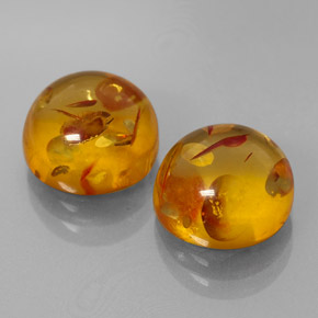 Ambra naturale arancione da  ct, trasparente, trasparente/traslucido