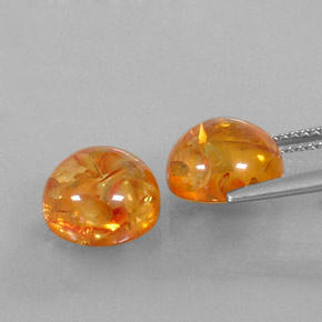 Ambra naturale arancione da  ct, trasparente, trasparente/traslucido