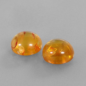 Ambra naturale arancione da  ct, trasparente, trasparente/traslucido