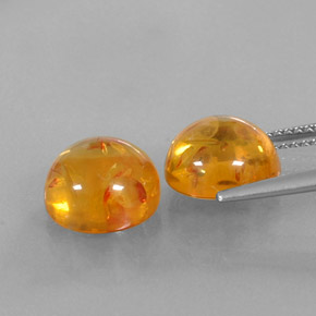 Ambra naturale arancione da  ct, trasparente, trasparente/traslucido