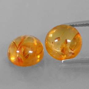Ambra naturale arancione da  ct, trasparente, trasparente/traslucido