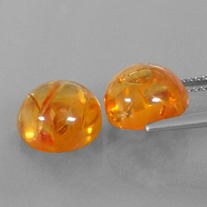 Ambra naturale arancione da  ct, trasparente, trasparente/traslucido