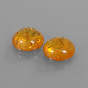 Ambra naturale arancione da  ct, trasparente, trasparente/traslucido