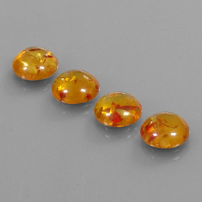 Ambra naturale arancione da  ct, trasparente, trasparente/traslucido