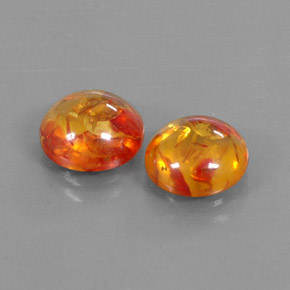 Ambra naturale arancione da  ct, trasparente, trasparente/traslucido