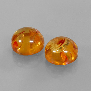 Ambra naturale arancione da  ct, trasparente, trasparente/traslucido