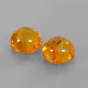 Ambra naturale arancione da  ct, trasparente, trasparente/traslucido