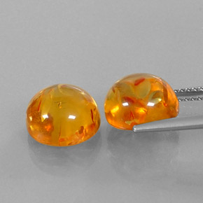 Ambra naturale arancione da  ct, trasparente, trasparente/traslucido