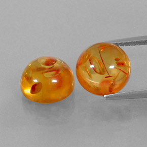 Ambra naturale arancione da  ct, trasparente, trasparente/traslucido