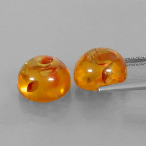 Ambra naturale arancione da  ct, trasparente, trasparente/traslucido