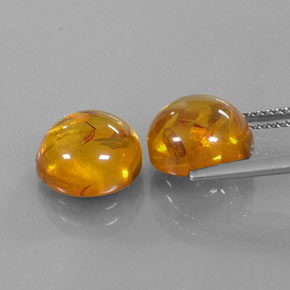 Ambra naturale arancione da  ct, trasparente, trasparente/traslucido