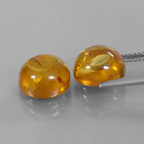 Ambra naturale arancione da  ct, trasparente, trasparente/traslucido