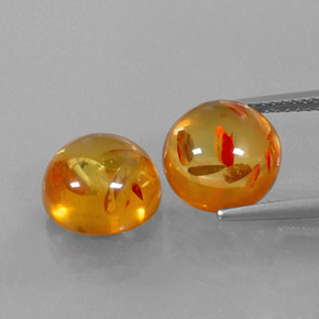 Ambra naturale arancione da  ct, trasparente, trasparente/traslucido