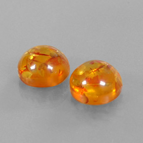 Ambra naturale arancione da  ct, trasparente, trasparente/traslucido