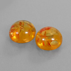 Ambra naturale arancione da  ct, trasparente, trasparente/traslucido
