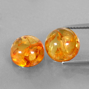 Ambra naturale arancione da  ct, trasparente, trasparente/traslucido