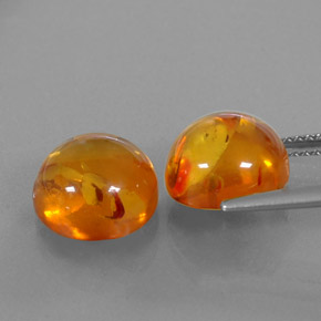 Ambra naturale arancione da  ct, trasparente, trasparente/traslucido
