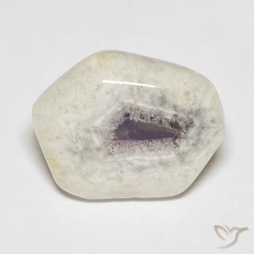 9.18ct Naturale Multicolore Fetta di geode di ametista, Taglio a fantasia, Trasparente