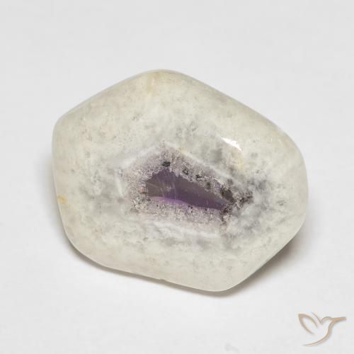 Fetta di geode di ametista Multicolore naturale da 9.18 ct, Taglio a fantasia, Trasparente