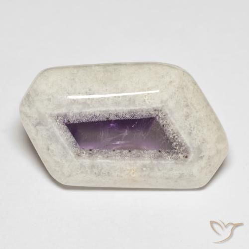 23.79ct Naturale Multicolore Fetta di geode di ametista, Taglio a fantasia, Trasparente