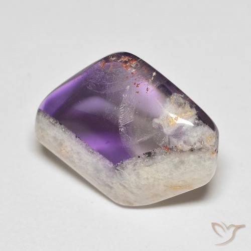 16.04ct Naturale Multicolore Fetta di geode di ametista, Taglio a fantasia, Trasparente