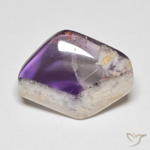Fetta di geode di ametista Multicolore naturale da 16.04 ct, Taglio a fantasia, Trasparente