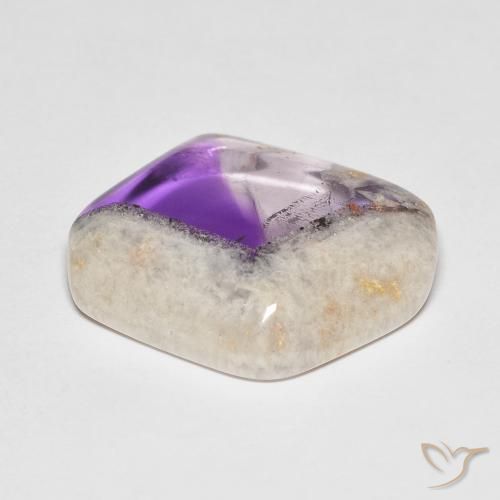 Fetta di geode di ametista Multicolore naturale da 16.04 ct, Taglio a fantasia, Trasparente