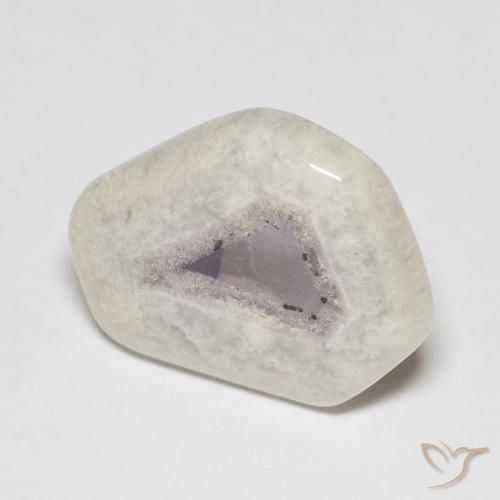 Fetta di geode di ametista Multicolore naturale da 11.54 ct, Taglio a fantasia, Trasparente